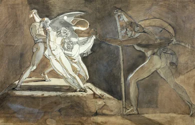 Edgar, doet alsof hij waanzinnig is en nadert koning Lear (recto) 1772
